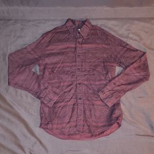 Aeropostale Deep Red Long Sleeve Button Up